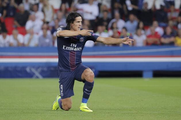 Edinson Roberto Paulo Cavani Gomez (psg) (El Matador) (El Botija) (Florestan) Jubel apres son but FOOTBALL : Paris St. Germain (PSG) vs Arsenal FC London Football Club - UEFA Champions League - 13 09 2016 StephaneAllamanx 