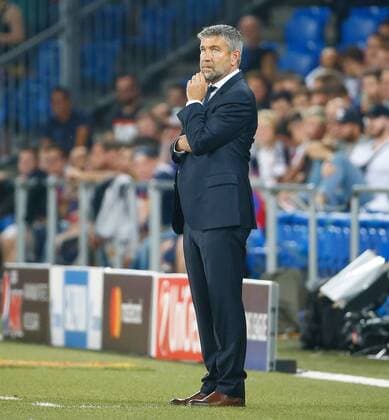 13.09.2016 St Jakob Park Basel , SCHWEIZ , Saison 2016 2017 Herren Fussball Champions League FC Basel - Ludogorets Trainer Urs Fischer (FC Basel) 