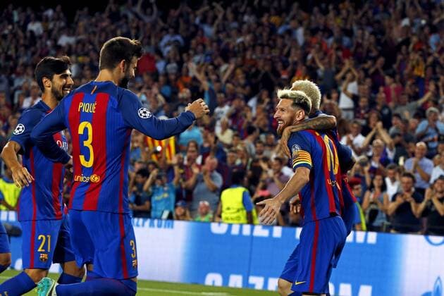 Lionel Messi (Barcelona), SEPTEMBER 13 2016 - Football Soccer : UEFA Champions League Group C match between FC Barcelona Barca 7-0 Celtic FC at Camp Nou stadium in Barcelona, Spain. Noxthirdxpartyxsales  (oqma020196)