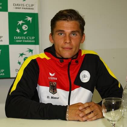 Tennis, Herren, 2016, Davis Cup Relegation Deutschland - Polen, Pressekonferenz, Daniel Masur steht vor seinem Debüt im deutschen Davis-Cup-Team, 13.09.16,