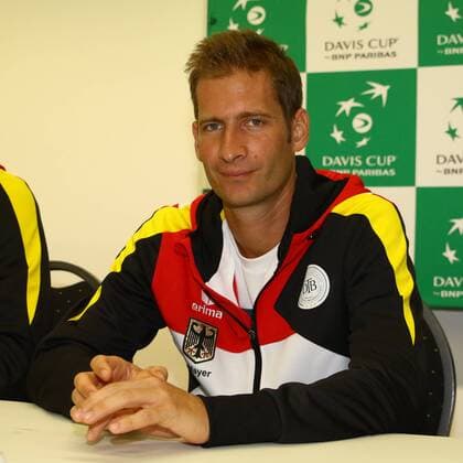 Tennis, Herren, 2016, Davis Cup Relegation Deutschland - Polen, Pressekonferenz, Florian Mayer (Deutschland), 13.09.16,