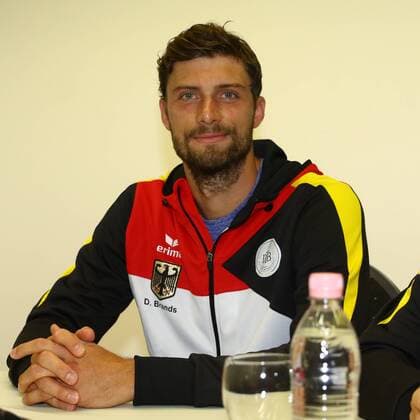 Tennis, Herren, 2016, Davis Cup Relegation Deutschland - Polen, Pressekonferenz, Daniel Brands (Deutschland), 13.09.16,