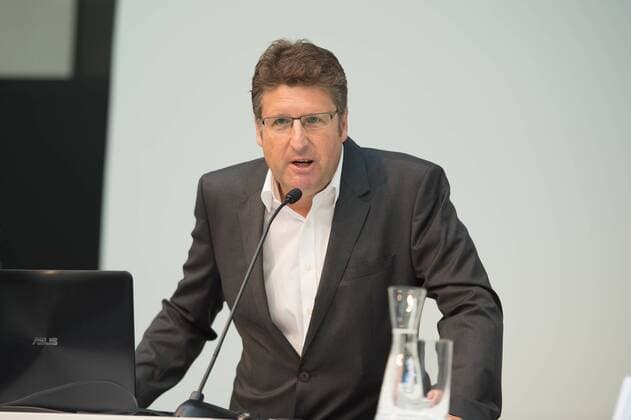 TENNIS - ATP Tennis Herren Erste Bank Open 2016 VIENNA,AUSTRIA,14.SEP.16 - TENNIS - ATP World Tour, Erste Bank Open, press conference PK Pressekonferenz Image shows press officer Karl Heinz Wieser. GEPAxpictures xM.xHoermandinger