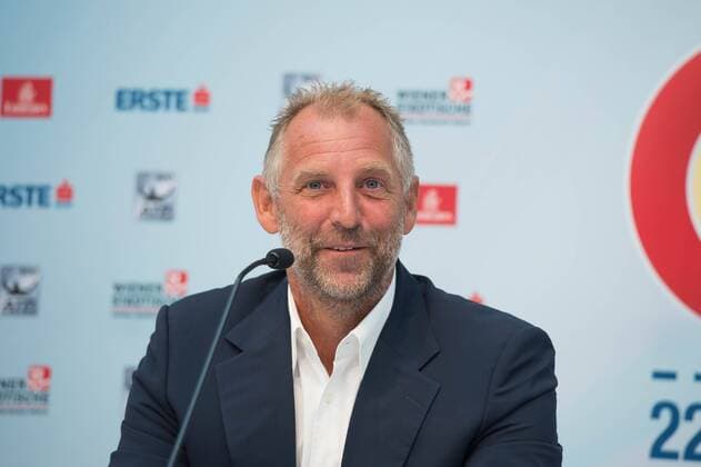TENNIS - ATP Tennis Herren Erste Bank Open 2016 VIENNA,AUSTRIA,14.SEP.16 - TENNIS - ATP World Tour, Erste Bank Open, press conference PK Pressekonferenz Image shows Thomas Muster. GEPAxpictures xM.xHoermandinger