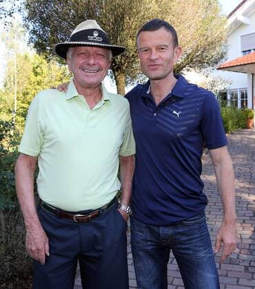 VfB Stuttgart Golf Cup 2016 Deutschland, Marhördt, 13.09.2016, Fussball, 2. Bundesliga, Saison 2016 2017, VfB Stuttgart, Golf Cup 2016: v.l. Joachim Schmidt, Jochen Röttgermann.