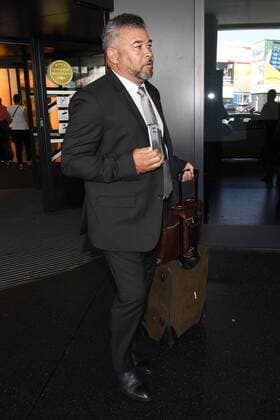 Genk s Leon Bailey s father Craig Butler pictured after the arrival of Belgian first league soccer team Racing Genk in Vienna, Austria, Wednesday 14 September 2016. Tomorrow Genk is playing the first game of the group stage of the Europa League competition against Austrian club Rapid Wien, in the group F. YORICKxJANSENS  x04931120x