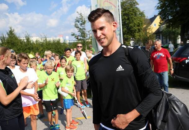TENNIS - STTV, Try Out Day LEIBNITZ,AUSTRIA,14.SEP.16 - TENNIS - STTV, Try Out Day. Image shows Dominic Thiem (AUT). GEPAxpictures xChristianxWalgram