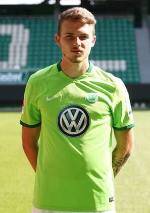 Jannes Horn (21) Einzelbild Hochformat Fußball Fussball GER 1.BL Porträttermin 2016 2017 VfL Wolfsburg 14.09.2016