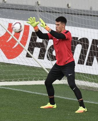 SOCCER - EL, Giurgiu vs A.Wien, preview BUCHAREST,ROMANIA,14.SEP.16 - SOCCER - UEFA Europa League, Astra Giurgiu vs FK Austria Wien, preview, training, A.Wien. Image shows Osman Hadzikic (A.Wien). GEPAxpictures xChristianxOrt