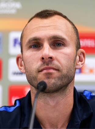 SOCCER - EL, Rapid vs Genk, preview VIENNA,AUSTRIA,14.SEP.16 - SOCCER - UEFA Europa League, SK Rapid Wien vs KRC Genk, preview, press conference PK Pressekonferenz Genk. Image shows head coach Peter Maes (Genk). Keywords: Wien Energie. GEPAxpictures xPhilippxBrem