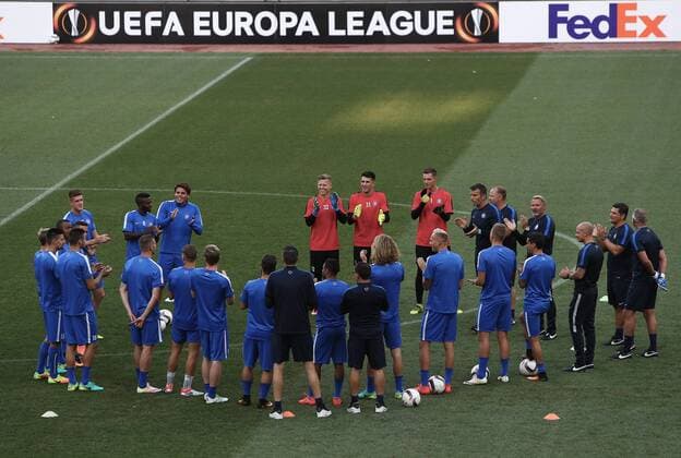 SOCCER - EL, Giurgiu vs A.Wien, preview BUCHAREST,ROMANIA,14.SEP.16 - SOCCER - UEFA Europa League, Astra Giurgiu vs FK Austria Wien, preview, training, A.Wien. Image shows the team of A.Wien. GEPAxpictures xChristianxOrt