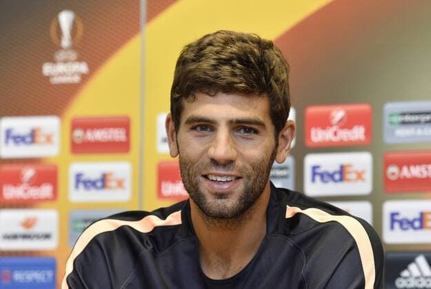 Federico Fazio of AS Roma attends a press conference PK Pressekonferenz prior to the European league match, FC Viktoria Plzen vs AS Roma, in Pilsen, Czech Republic, September 14, 2016. (CTKxPhoto MiroslavxChaloupka) CTKPhotoP201609140899801  _CHA0377