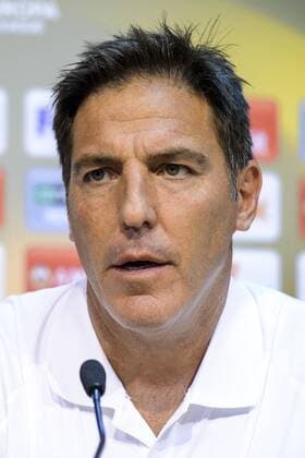 Celta s head coach Italian Eduardo Berizzo pictured during an press conference PK Pressekonferenz of Spanish club Celta de Vigo in Liege, Wednesday 14 September 2016. Tomorrow Standard is playing the first game of the group stage of the Europa League competition against Spanish club Celta de Vigo, in the group G. NICOLASxLAMBERT  x04931613x