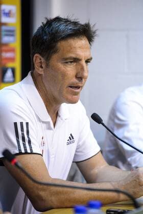 Celta s head coach Italian Eduardo Berizzo pictured during an press conference PK Pressekonferenz of Spanish club Celta de Vigo in Liege, Wednesday 14 September 2016. Tomorrow Standard is playing the first game of the group stage of the Europa League competition against Spanish club Celta de Vigo, in the group G. NICOLASxLAMBERT  x04931618x