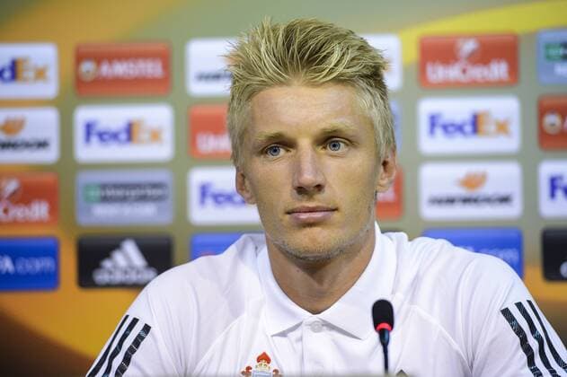 Celta s midfielder Daniel Wass pictured during an press conference PK Pressekonferenz of Spanish club Celta de Vigo in Liege, Wednesday 14 September 2016. Tomorrow Standard is playing the first game of the group stage of the Europa League competition against Spanish club Celta de Vigo, in the group G. NICOLASxLAMBERT  x04931606x