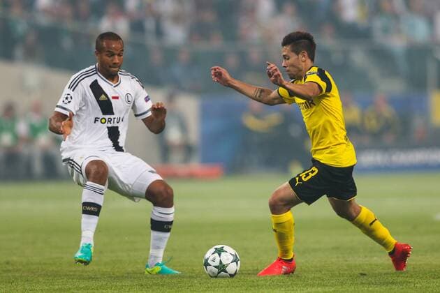 FUSSBALL CHAMPIONS LEAGUE 2016 2017 LEGIA WARSCHAU - BVB BORUSSIA DORTMUND Raphael Guerreiro (Borussia)  20160914_toja_98