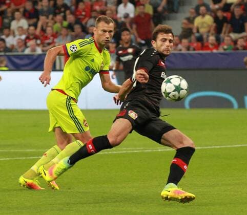 Tor zum 1:0 durch Admir Mehmedi ( 14, Bayer 04 Leverkusen), Bayer 04 Leverkusen vs. ZSKA Moskau, Fussball, Champions League, 14.09.2016, Leverkusen Copyright: xDeutzmannx xEibner-Pressefotox EP_cdn