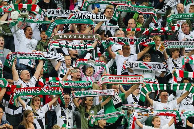 FUSSBALL CHAMPIONS LEAGUE 2016 2017 LEGIA WARSCHAU - BVB BORUSSIA DORTMUND Legia Warschau Fans  20160914toja9