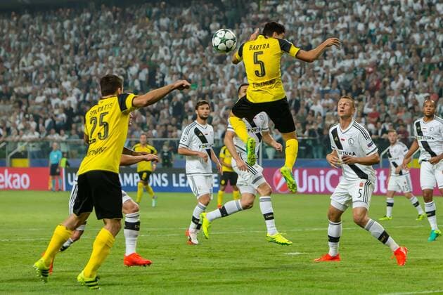 Warsaw, Poland 14.09.2016, UEFA Champions League - 2016 17 Season, Group F - Matchday 1, Legia Warschau - BV Borussia Dortmund, Tpr zum 0:2 Torschuetze Sokratis (BVB) ( DeFodi048