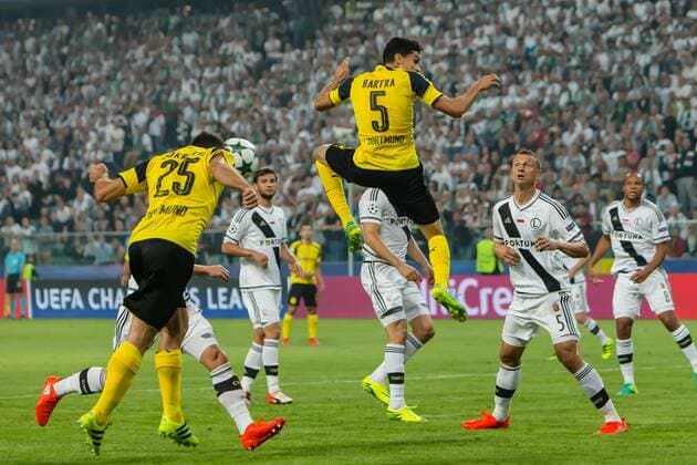 Warsaw, Poland 14.09.2016, UEFA Champions League - 2016 17 Season, Group F - Matchday 1, Legia Warschau - BV Borussia Dortmund, Tpr zum 0:2 Torschuetze Sokratis (BVB) ( DeFodi048
