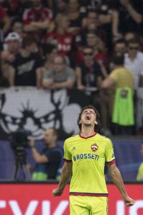 Roman Eremenko (ZSKA Moskau 25) beim Torjubel nach dem Treffer zum 2:2 beim Champions League Spiel zwischen Bayer 04 Leverkusen und ZSKA Moskau am 14.09.2016, Leverkusen Copyright: xSchülerx xEibner-Pressefotox EP_jse