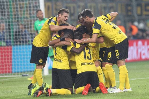 Fußball, CL, Legia Warschau - Borussia Dortmund Fußball Champions League 2016 2017 Legia Warschau - Borussia Dortmund Tor Jubel christian pulisic  IMG_0681