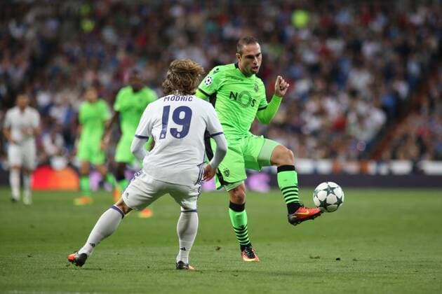 Bruno Cesar forward from Sporting Clube de Portugal, during the UEFA Champions League group stage agains Real Madrid CF at the Santiago Bernabeu stadium. (Photo: Ivan Abanades Medina).  xIvanxAbanadesxMedinax xRealxMadridxCFx-xSportingxCPx(UEFAxChampionsxLeague)x