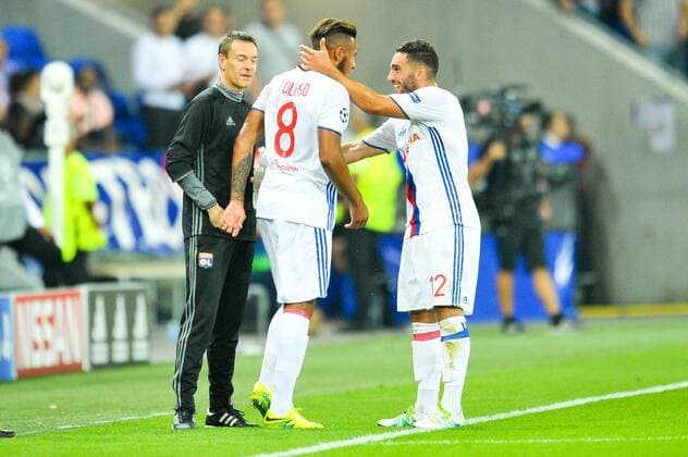 08 Corentin Tolisso (ol) - 12 Jordan Ferri (ol) - Fussball, Champions League, Olympique Lyon vs. Dynamo Zagreb - 14 09 2016 FEP Panoramic 