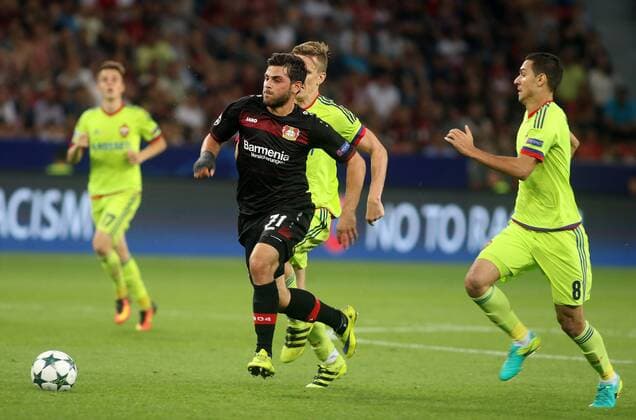 14.09.2016 - Kevin Volland (Bayer 04 Leverkusen) beim Champions League Gruppenspiel (Saison 2016 17) Bayer Leverkusen - ZSKA Moskau. Â