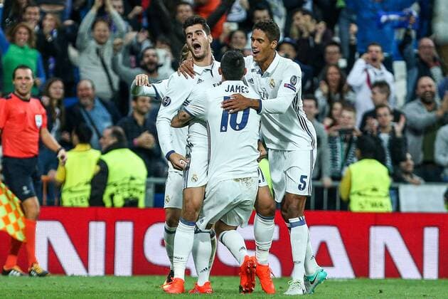 Fußball, CL, Real Madrid - Sporting Lissabon Real Madrid s Alvaro Morata during the match of Champions League group 6 round 1, between Real Madrid an Sporting Clube de Portugal at Santiago Bernabeu Stadium in Madrid September 14, 2016.  (20160914107)