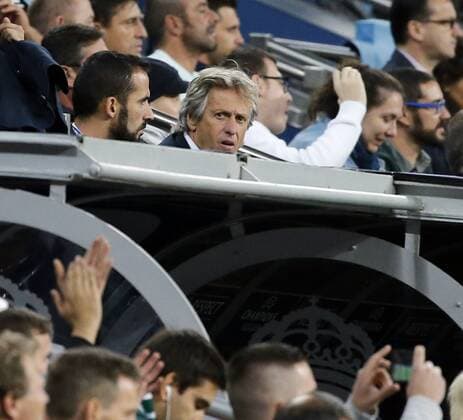 Fußball, CL, Real Madrid - Sporting Lissabon Jorge Jesus. Champions League match between Real Madrid and Sporting Lisboa. In this picture, Jorge Jesus. xRAFAxCASALx 