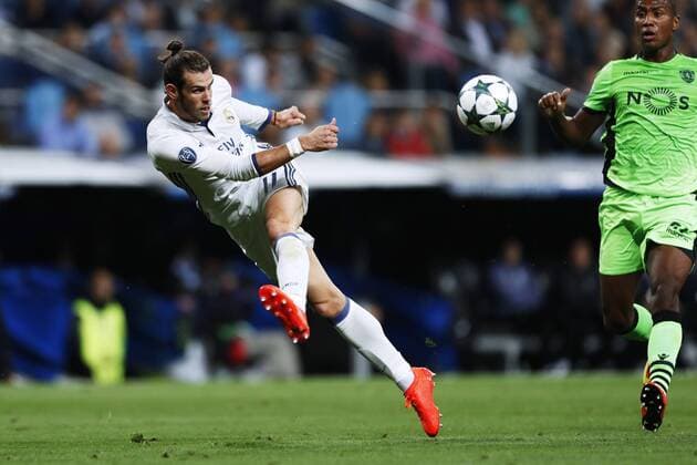 Fußball, CL, Real Madrid - Sporting Lissabon Gareth Bale (Real), SEPTEMBER 14, 2016 - Football Soccer : UEFA Champions League Group F match between Real Madrid 2-1 Sporting Clube de Portugal at Estadio Santiago Bernabeu in Madrid, Spain. Noxthirdxpartyxsales  (oqma020251)