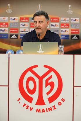 Fußball, EL, AS St. Etienne Pressekonferenz CHRISTOPHE GALTIER PRESSEKONFERENZ VOR DEM EUROPA LEAQUE SPIEL MAINZ 05-AS SAINT-ETIENNE MAINZ 
