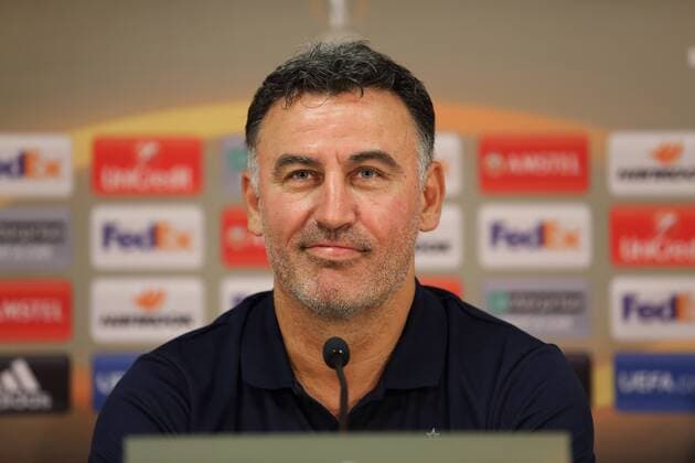 Fußball, EL, AS St. Etienne Pressekonferenz CHRISTOPHE GALTIER PRESSEKONFERENZ VOR DEM EUROPA LEAQUE SPIEL MAINZ 05-AS SAINT-ETIENNE MAINZ 