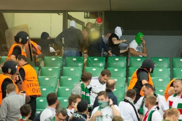 WARSZAWA 14.09.2016 UEFA CHAMPIONS LEAGUE GROUP MATCH: LEGIA WARSZAWA - Fans  160914DAK073