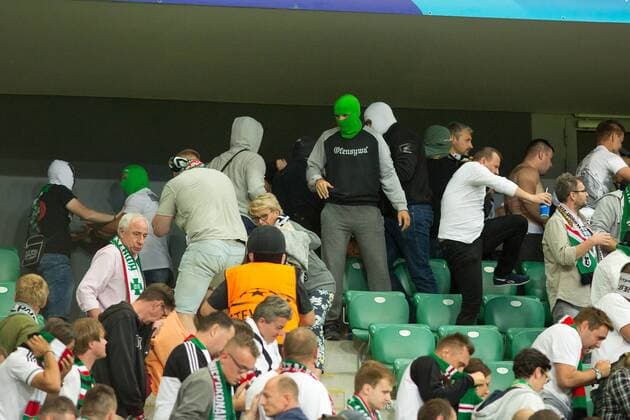 WARSZAWA 14.09.2016 UEFA CHAMPIONS LEAGUE GROUP MATCH: LEGIA WARSZAWA - Fans  160914DAK074