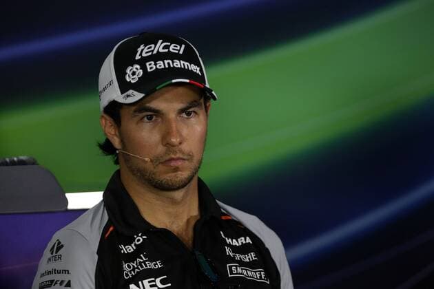 Formel 1, GP von Singapur, Pressekonferenz Singapore Grand Prix 15 - 18 September 2016 15.09.2016 - press conference PK Pressekonferenz Sergio Perez (MEX) Sahara Force India F1 VJM09 