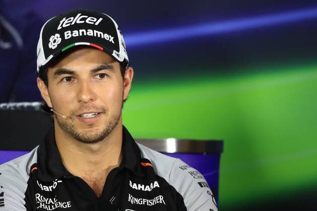 15.09.2016. Marina Bay Street Circuit, Singapore. Drivers arrival, inspection and press conferecne day. Sahara Force India - Sergio Perez xLeannexBoonx  ActionPlus11789719