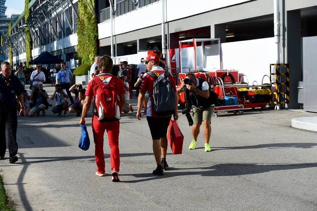 Sebastian Vettel (GER 5), Scuderia Ferrari Grosser Preis von Singapur 2016, Motorsport, Formel 1,Formula One World Championship WM Weltmeisterschaft Rd15, Singapore Grand Prix, Preparations, Marina Bay Street Circuit, Singapore, Thursday 15 September 2016 15.09.2016, Singapur Copyright: xAndrexJerry Eibner-Pressefotox EP_JAE