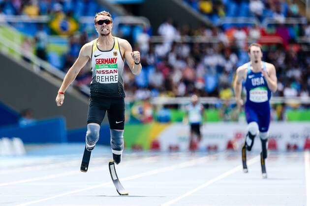 Themen der Woche - Sport Bilder des Tages - SPORT Rio 2016 Paralympic Games; Rio de Janeiro, 15.09.2016 Silber fuer David Behre (GER TSV Bayer 04 Leverkusen) waehrend der Rio 2016 Paralympic Games am 15.09.2016 im Olympic Stadium in Rio de Janeiro (Brazil). Foto: Beautiful Sports Axel Kohring Silver medal for David Behre (GER TSV Bayer 04 Leverkusen) during the Rio 2016 Paralympic Games at Olympic Stadium, Rio de Janeiro (Brazil) on 2016-09-15. Photo: Beautiful Sports Axel Kohring xakx