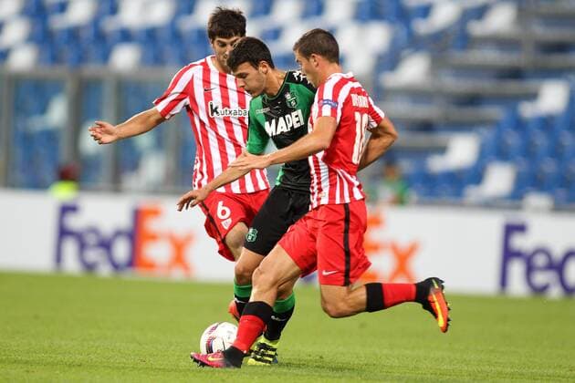 Luca Mazzitelli Sassuolo, Oscar De Marcos Athletic Reggio Emilia 15-09-2016 Stadio Citta del Tricolore Sassuolo Calcio vs. Atletico Bilbao Europa League 2016 2017 lucaxpagliaricci
