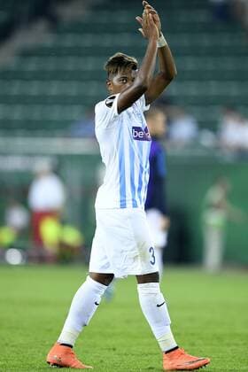 Genk s Leon Bailey pictured after a soccer game between Austrian club SK Rapid Wien and Belgian team KRC Genk, in Vienna, Austria, Thursday 15 September 2016, the first game of the group stage of the Europa League competition in group F. YORICKxJANSENS  x04932736x