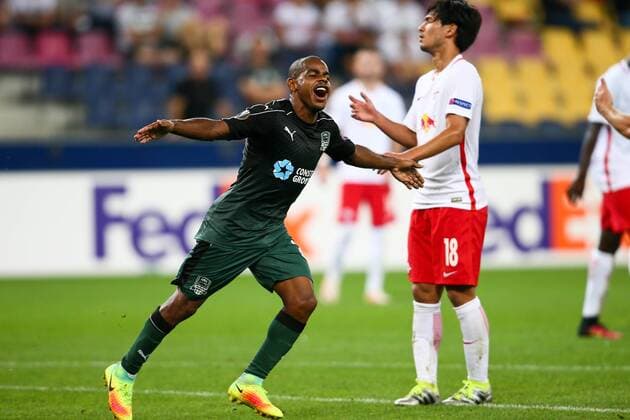 SOCCER - EL, RBS vs Krasnodar SALZBURG,AUSTRIA,15.SEP.16 - SOCCER - UEFA Europa League, group stage, Red Bull Salzburg vs FK Krasnodar. Image shows the rejoicing of Joaozinho (Krasnodar). GEPAxpictures xFelixxRoittner