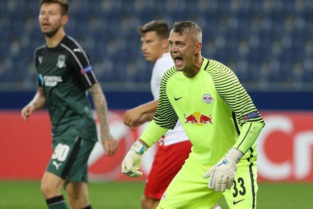 SOCCER - EL, RBS vs Krasnodar SALZBURG,AUSTRIA,15.SEP.16 - SOCCER - UEFA Europa League, group stage, Red Bull Salzburg vs FK Krasnodar. Image shows Alexander Walke (RBS). GEPAxpictures xMathiasxMandl