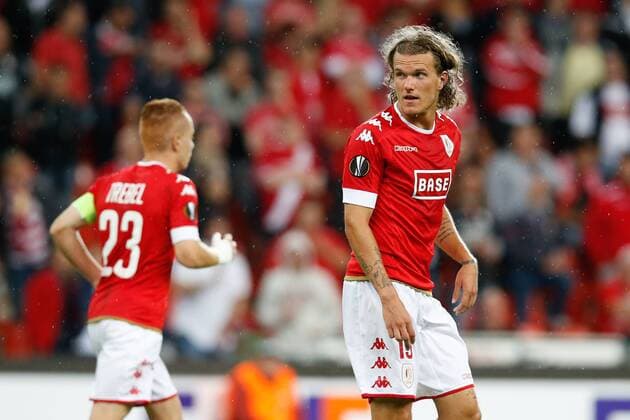 Standard s Alexander Scholz pictured during a soccer game between Belgian team Standard de Liege and Spanish club Real Club Celta de Vigo in Liege, Thursday 15 September 2016, the first game of the group stage of the Europa League competition in group G. BRUNOxFAHY  x04932937x