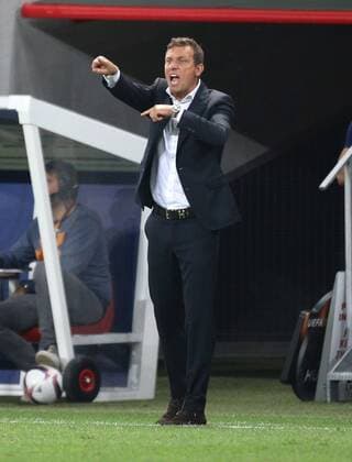 Fußball, EL, OGC Nizza - Schalke 04 15.09.2016, Fussball UEFA Europa League, 2016 17, Gruppenphase 1. Spieltag, OGC Nizza - FC Schalke 04, Trainer Markus Weinzierl (FC Schalke 04)