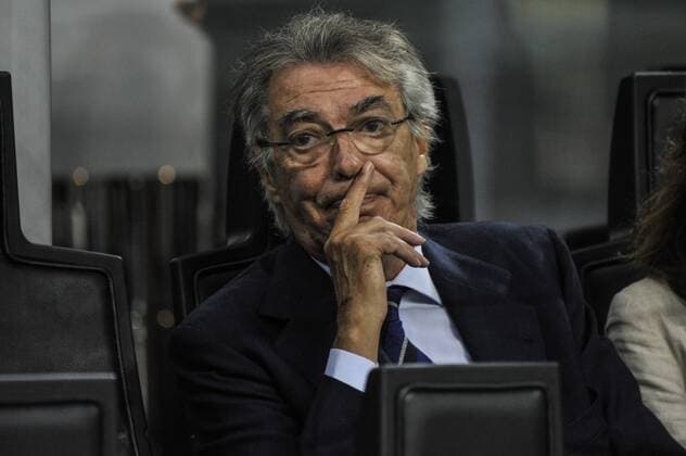 FuÃŸball, EL, Inter Mailand - Hapoel Be er Scheva 15.09.2016. San Siro Stadium, Milan, Italy. UEFA Europa League Football. Massimo Moratti former president of Inter during Inter versus Hapoel Beer Sheva. xGaetanoxPiazzollax  ActionPlus11790121