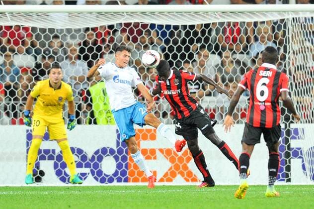21 Alessandro Schopf (sch) - Fussball, Europa League, OGC Nice vs. FC Schalke 04 - 15 09 2016 FEP Panoramic 