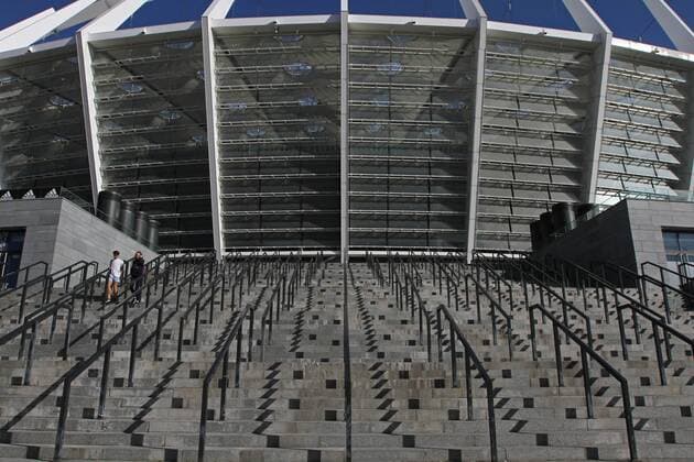 September 15, 2016 - Kiev, Ukraine - NSK Olimpiyskyi complex in Kyiv. Ukrainian capital Kyiv city has been selected to host the 2018 UEFA Champions League final, the first European Cup decider to be held in Ukraine. The decision was taken at Thursday s UEFA Executive Committee meeting in Athens, September 15, 2016. Kyiv to host 2018 Champions League final  - ZUMAn230