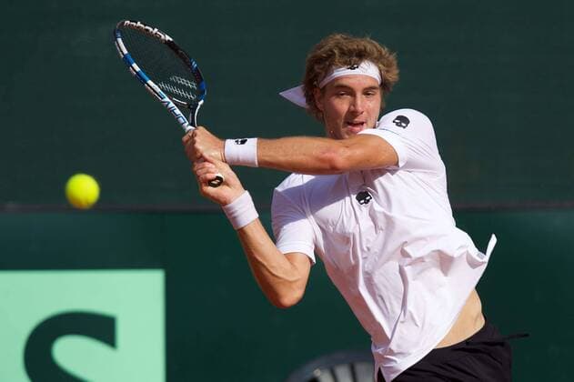 Tennis Berlin 16.09.2016 Davis Cup Deutschland (GER) - Polen (POL) Jan-Lennard Struff (GER)